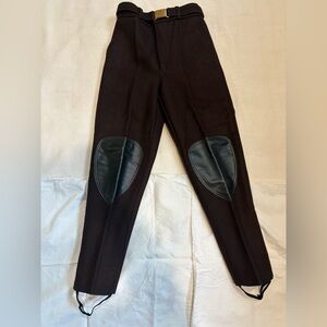 Vintage Brown Mountie Style Pants with Knee Patches from Eatons
